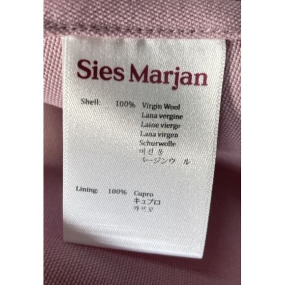 Sies Marjan Molly Wool Canvas Oversized Blazer - Picture 11 of 11